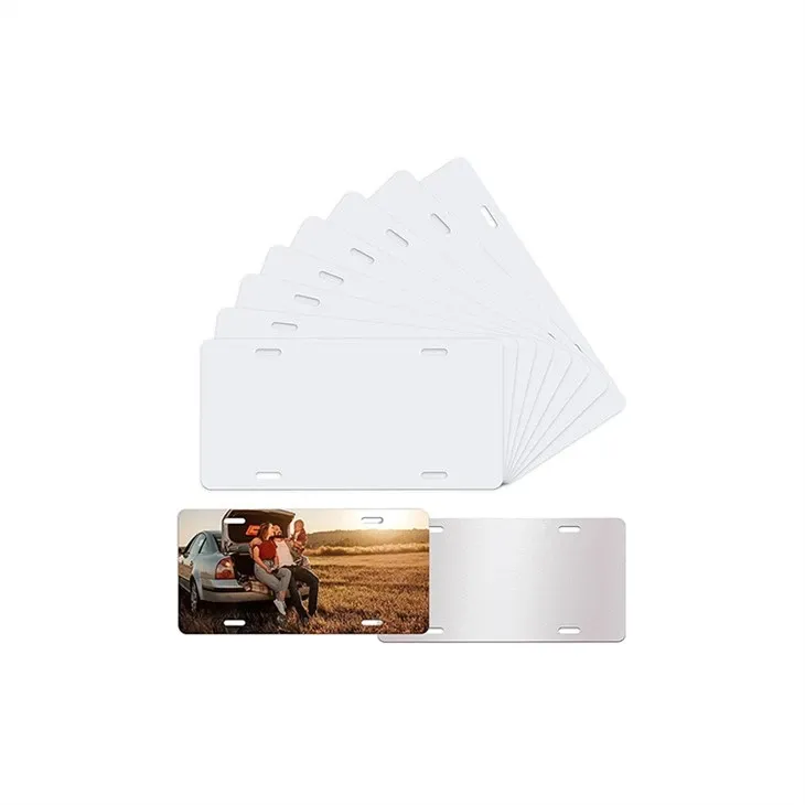 Blank License Plate with DIY Pictures