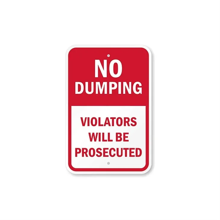 No Dumping Warning Sign