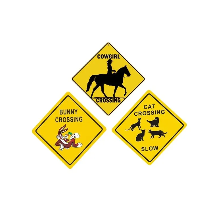 Animal Crossing Attention Yellow Sign