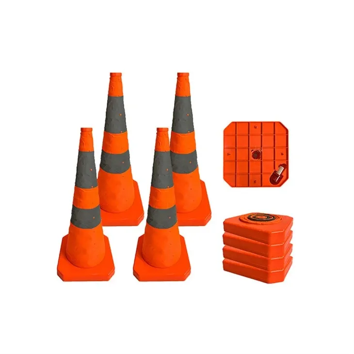28-Inch Collapsible Reflective Cone with LED Light