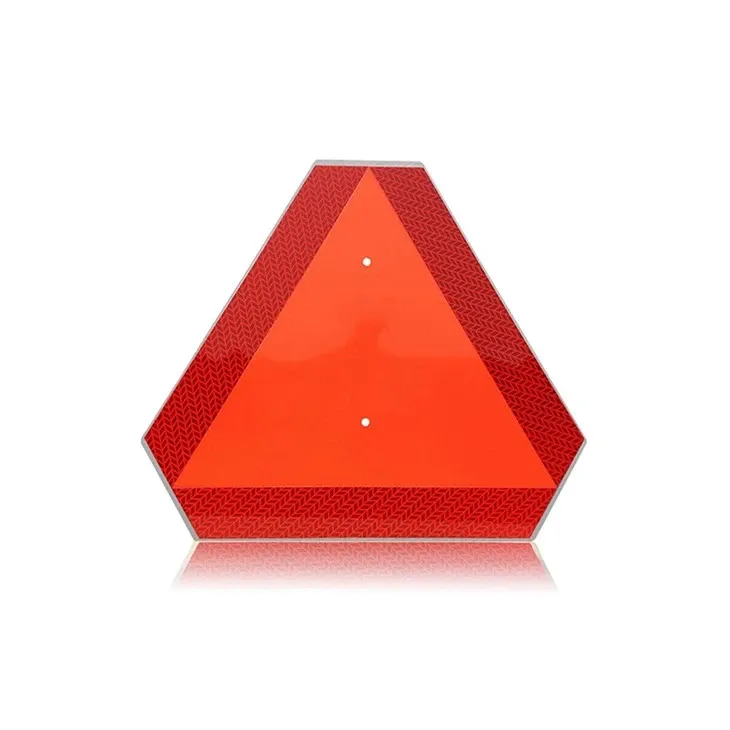 Reflective Slow-Moving Vehicle Triangle Sign